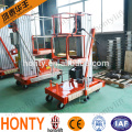 pneumatic motorcycle aluminum platform lift / one man telescopic lift